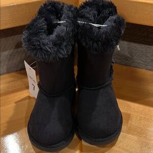 Cozy Black Kids' Boots